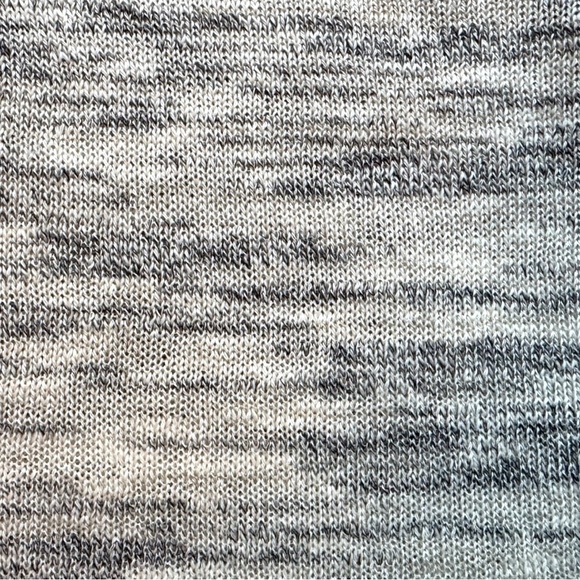 Michael Stars Black Marbled One-Shoulder Tunic Sweater - Size L - Linen Blend - Picture 9 of 15